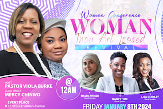 design beautiful church event flyers and conference posters in 3 hours