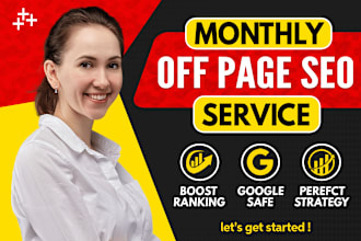 do monthly off page SEO backlinks services for google ranking with link building