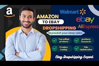 do amazon walmart or aliexpress to ebay dropshipping, ebay product listing
