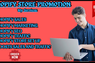 do shopify store promotion, shopify traffic, shopify marketing, shopify SEO