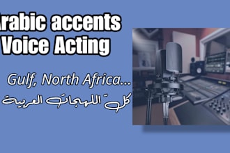do any arabic accent voice over or dub