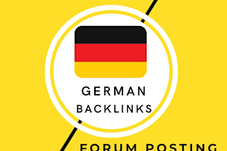 build german forum backlinks germany