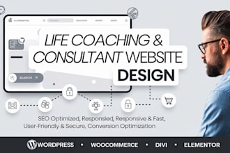 life coaching website, consulting website, personal trainer website for speakers