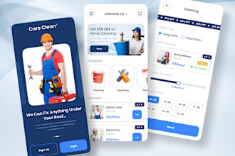 develop your custom on demand handyman app,home service app,laundry app