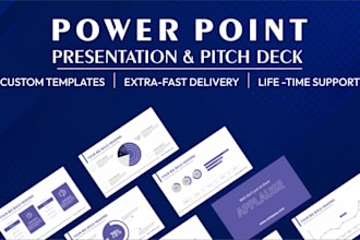create a professional powerpoint presentation or powerpoint template design