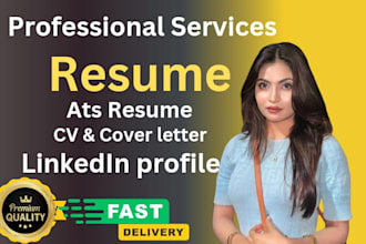write an executive resume, professional resume, cover letter