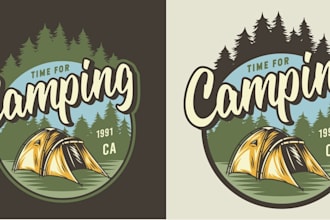 do vintage, retro, classic, hipster badge, outdoor or handdrawn logo design