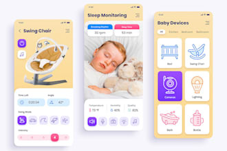 develop baby care app, baby sitting app, baby monitor app, house sitting app