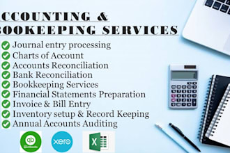do accounting and finance assignments and bookkeeping services