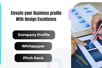 write and design killer company profile, and whitepaper