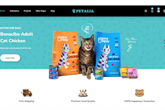 build pet shopify store pet supplies shopify store pet food pet shopify website
