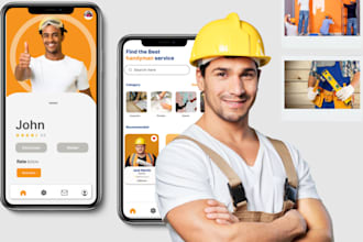 develop handyman app, home service booking, on demand laundry, plumbing app