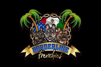 design attract dog and business logo
