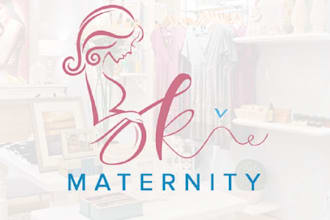 design stand out maternity brand logo