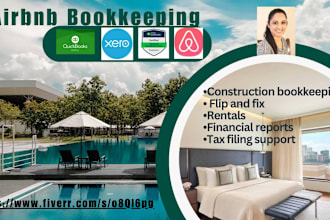do bookkeeping for airbnb construction rentals fix and flip