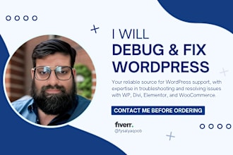 debug and fix wp, divi, elementor, and woocommerce