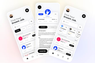 create job portal app, job searching app, freelancing app, job listing app