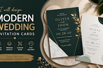 customize modern digital wedding invitation cards