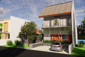 create architectural 3d model sketchup and render enscape