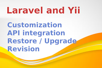 customize your yii or laravel  based web site