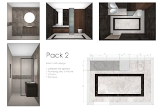 do fast design and tile layout in your bathroom