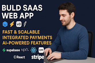build saas web app using lovable ai, bolt new, v0, cursor shadcn ui, stripe api