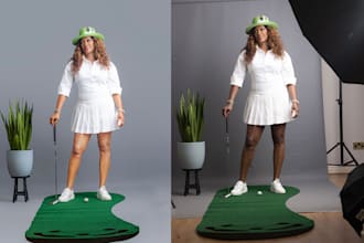 do photo retouching, body slimming and photoshop editing