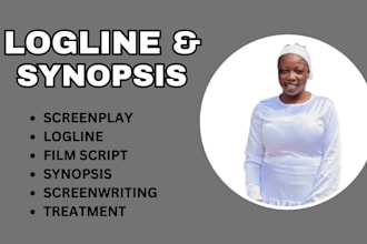 write a logline synopsis for your screenplay movie script film script