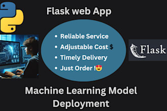 build flask website for machine learning, gen ai, hugging face model deployment
