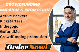 provide active backers for kickstaters indiegogo gofundme crowdfunding campaign