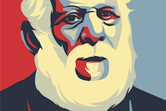 create custom hope style vector portrait posters