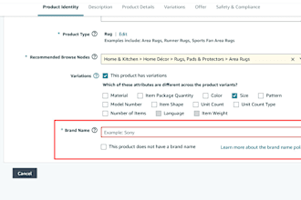 provide amazon brand approval