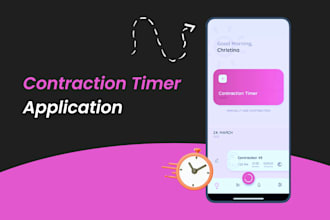 develop pregnancy monitoring app, contraction timer app like full term