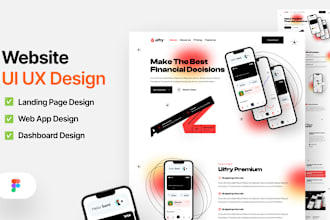 do figma website design, figma landing page, website design figma, website UI UX