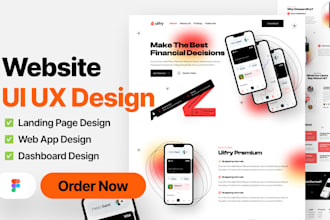 do figma landing page, website UI UX, dashboard UI UX design