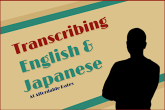 transcribe english and japanese audio into srt