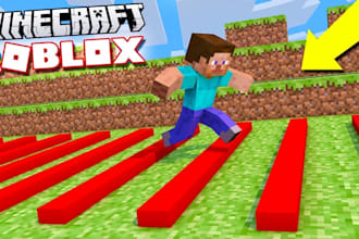 design a 3d game assets, minecraft art, tycoon, obby, vfx, and roblox scripting