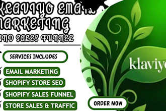 do sales funnel for shopify store, klaviyo email marketing