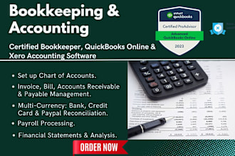 do accounting bookkeeping utilizing quickbooks and xero