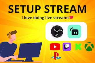 work on the best settings for streaming obs for twitch,etc