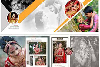 professional indian and western photo book and wedding album