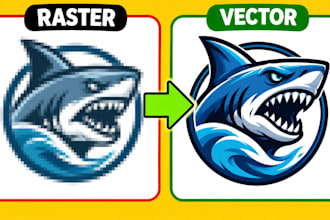 vectorize, redraw, trace and convert image to vector