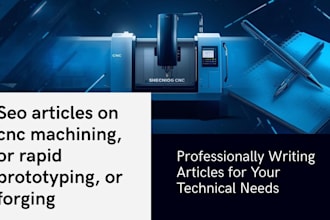 write articles on cnc machining or rapid prototyping or forging