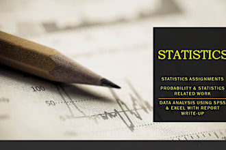 do probability and statistics assignments on white paper
