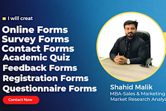 creat online form, survey, poll, quiz using google forms, jotform, typeform