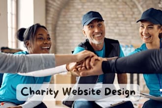 design nonprofit website, ngo, charity, donation, fundraising website