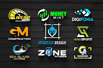 do stunning modern 3d business logo design and redesign