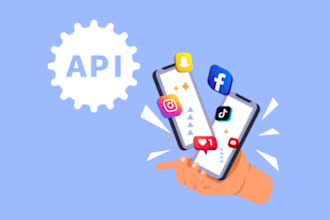integrate facebook, instagram, twitter and linkedin apis