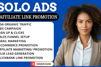 do USA solo ads MLM leads affiliate marketing clickbank link promotion