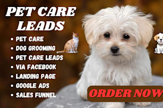 generate pet care leads pet care landing page dog training sales funnel